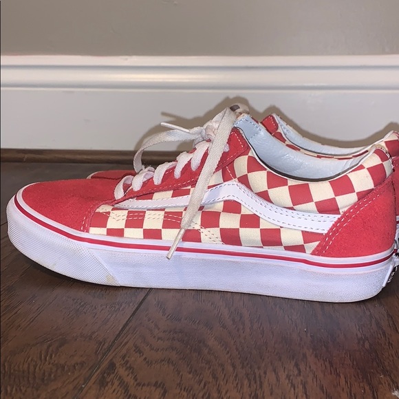 red checkered vans